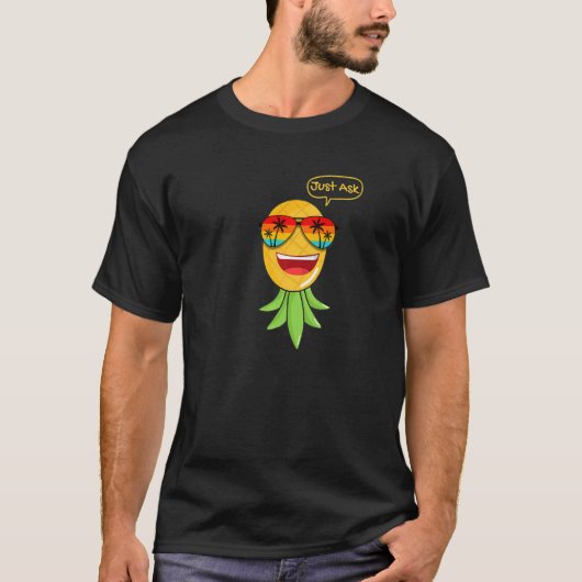Party-Modus Nach unten Ananas Swinger Vanilla S T-Shirt (Vorderseite)