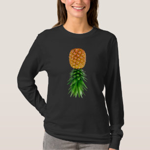 Party-Modus Nach unten Ananas Swinger Vanilla S T-Shirt