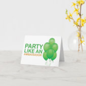 Party mögen eine Karte Botschafter-Geburtstag (Gelbe Blume)