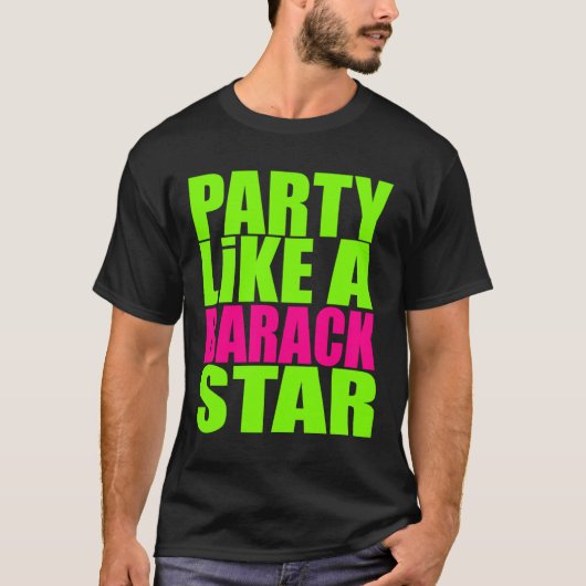 Party mögen einen barack Stern T-Shirt (Vorderseite)