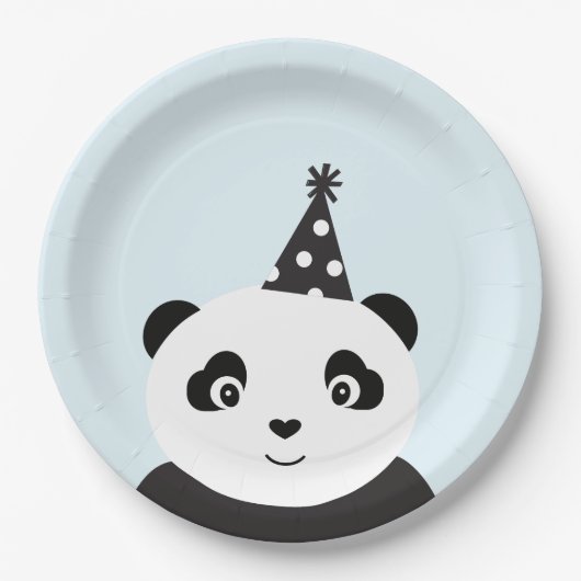 Party mögen einen Panda Pappteller (Vorderseite)