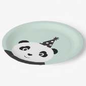 Party mögen einen Panda Pappteller (Schrägansicht)