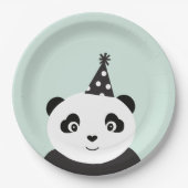Party mögen einen Panda Pappteller (Vorderseite)