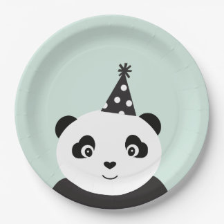 Party mögen einen Panda Pappteller