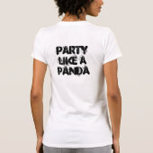 Party mögen einen Panda T-Shirt (Rückseite)