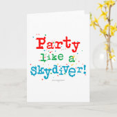 Party mögen einen SKYDIVER! Karte (Gelbe Blume)
