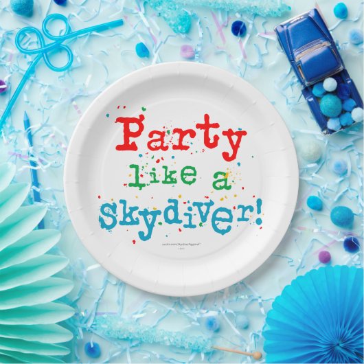 Party mögen einen SKYDIVER! Pappteller (Party)