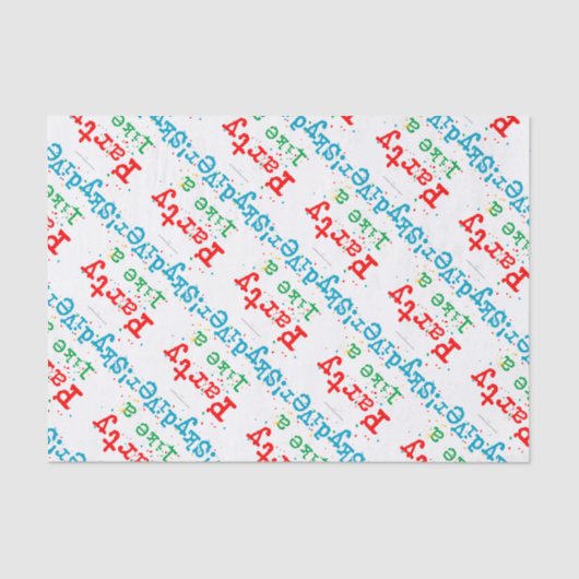 Party mögen einen SKYDIVER! Seidenpapier (Vorderseite)