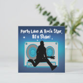 Party mögen Party Einladungen Achtzigerjahre eines (Stehend Vorderseite)