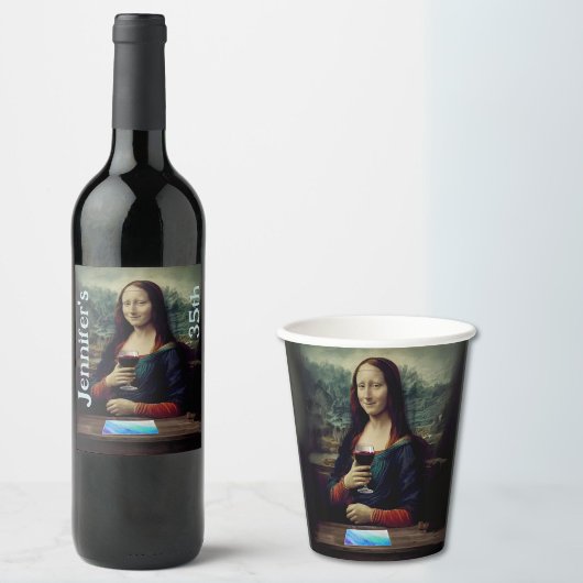 Party Mona Lisa Geburtstag Pappbecher