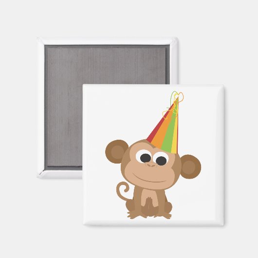 Party Monkey Magnet (Vorderseite/Rückseite)