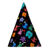 Party-Monster-Muster-buntes Monster-KinderParty Partyhütchen (Rechts)