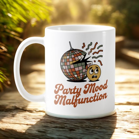 Party Mood Malfunction | New Year’s Emotional Mood Kaffeetasse