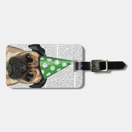 PARTY MOPS 2 GEPÄCKANHÄNGER (Vorderseite horizontal)