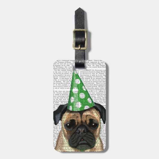 PARTY MOPS 2 GEPÄCKANHÄNGER (Vorderseite vertikal)