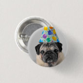 Party Mops Button (Vorne & Hinten)