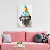 Party Mops Leinwanddruck (Insitu (Wohnzimmer))
