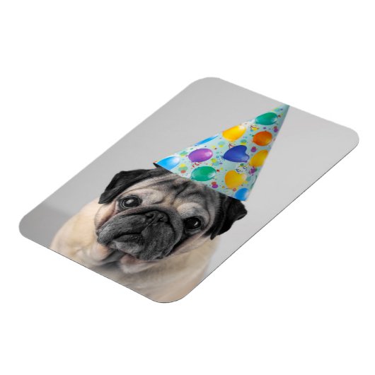 Party Mops Magnet (Linke Seite)