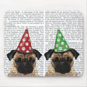 Party-Mops-Paare Mousepad