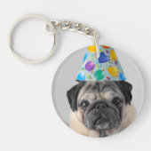 Party Mops Schlüsselanhänger (Vorderseite)