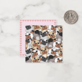 Party-Möpsen Mitteilungskarte (Vorderseite/Rückseite Beispiel)