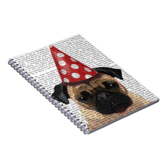 Party Möpsen Pair Notizblock (Rechte Seite)