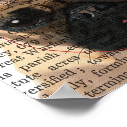 Party Möpsen Pair Poster (Ecke)