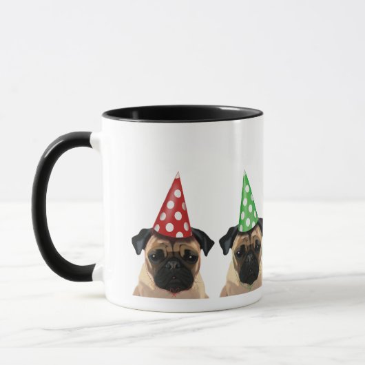 Party Möpsen Pair Tasse (Links)
