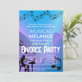 Party: Musikalische Melange Einladung (Stehend Vorderseite)