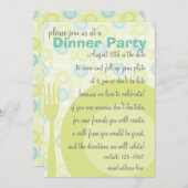 Party-Muster Einladung (Vorne/Hinten)