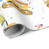 Party-Muster für Baulastwagen Geschenkpapier (Rolleneckpunkt)