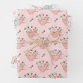 Party-Muster für Wasserfarben Geschenkpapier Set (Beispiel)