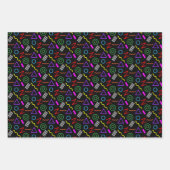 Party-Muster-Kindergeburtstag der 1990er Jahre Geschenkpapier Set (Vorderseite 2)