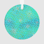 Party Muster mit Feuerwerk in Aqua Ornament (Rückseite)