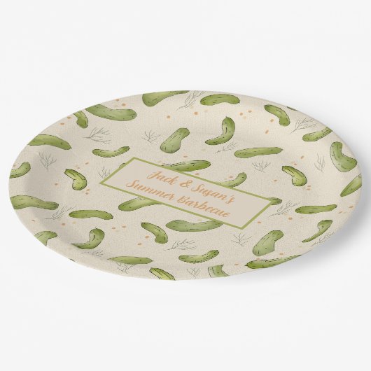 Party-Muster-Papierplatte Pappteller (Schrägansicht)