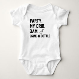 Party My Crib 3am bringen eine Flasche Baby Milch Strampler
