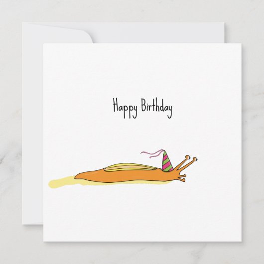 Party Nacktschnecke Karte (Vorderseite)