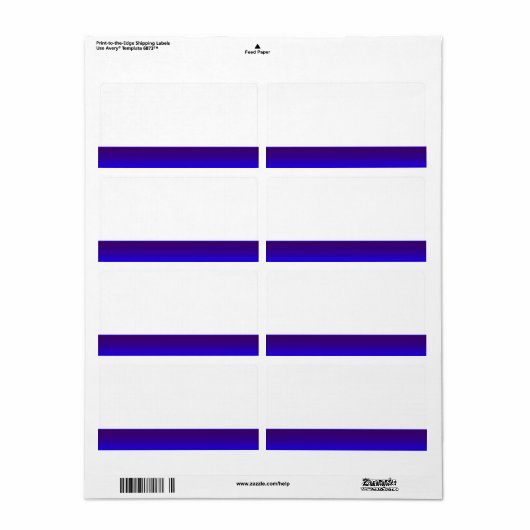 Party Name Etikett blau (Vorne)