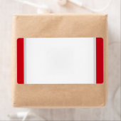 Party Name Etikett rot Weiß (Insitu)