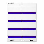 Party-Name-Tag-Label blau (Vorne)