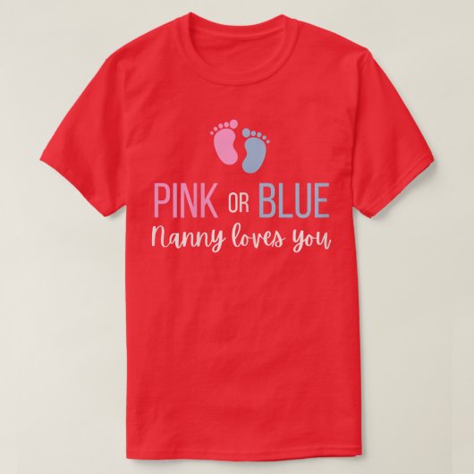 Party Nanny: Frauen in Rosa oder Blau T-Shirt (Design vorne)