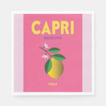 Party Napkins Capri Italien