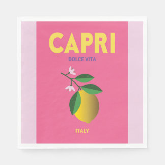 Party Napkins Capri Italien Serviette