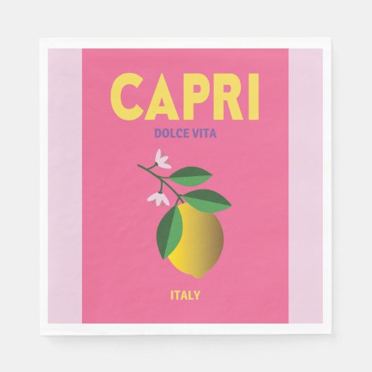 Party Napkins Capri Italien Serviette (Vorderseite)