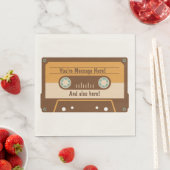 Party Napkins für benutzerdefinierte Nachrichtenka Serviette (Beispiel)