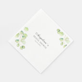 Party Napkins für ein Brautparty. Serviette (Ecke)