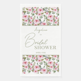 Party Napkins für ein pastellfarbenes Brautparty. Serviette