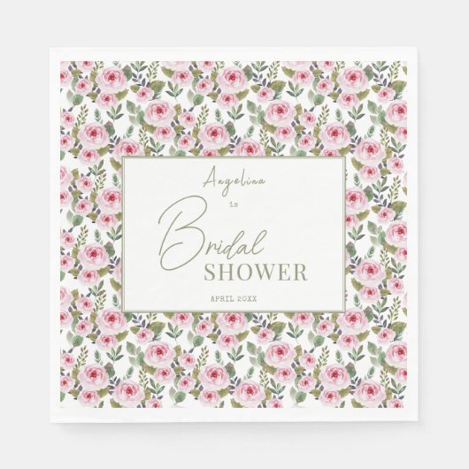 Party Napkins für ein pastellfarbenes Brautparty. Serviette (Vorderseite)