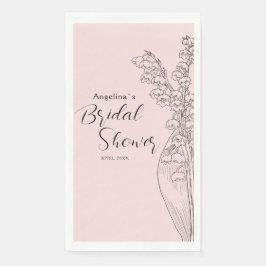 Party Napkins für eine Brautdusche. Serviette