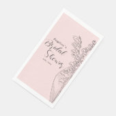 Party Napkins für eine Brautdusche. Serviette (Ecke)